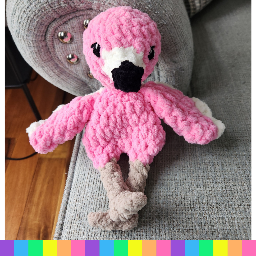 Crocheted Flamingo