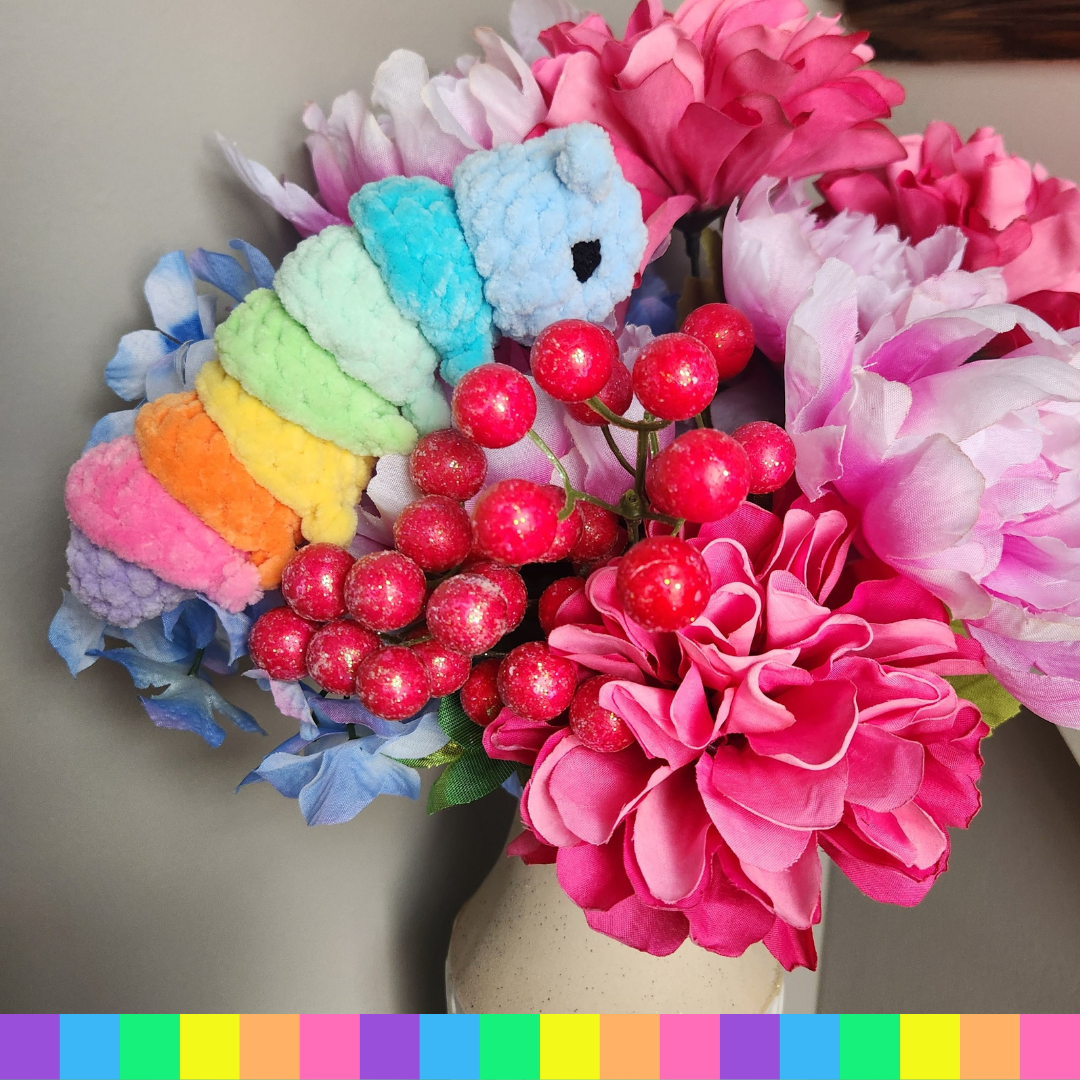 Crocheted Mini Caterpillar