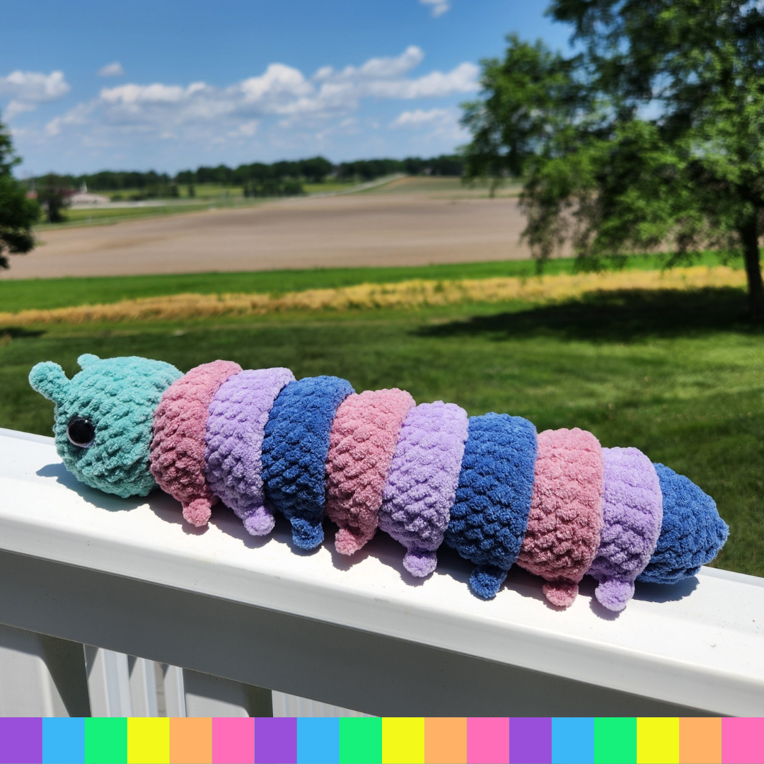 Crochet Caterpillar Plushie 