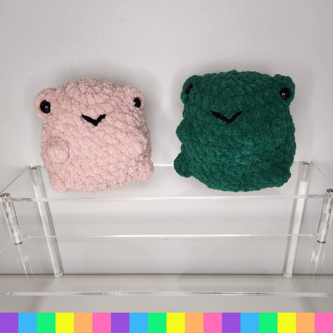 Crochet Chubby Frog Plushie