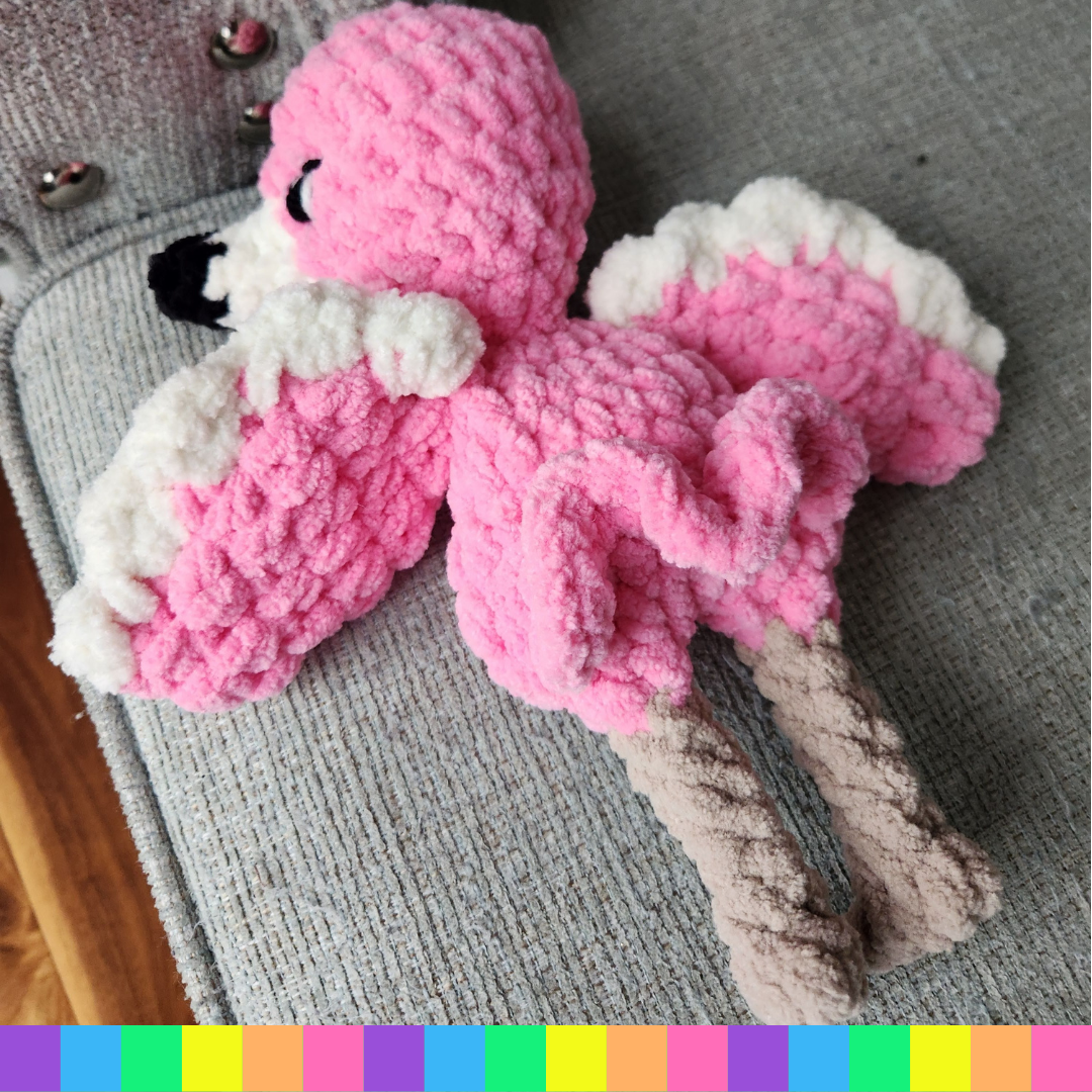 Crocheted Flamingo