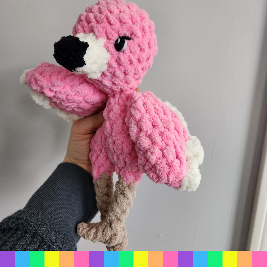 Crocheted Flamingo