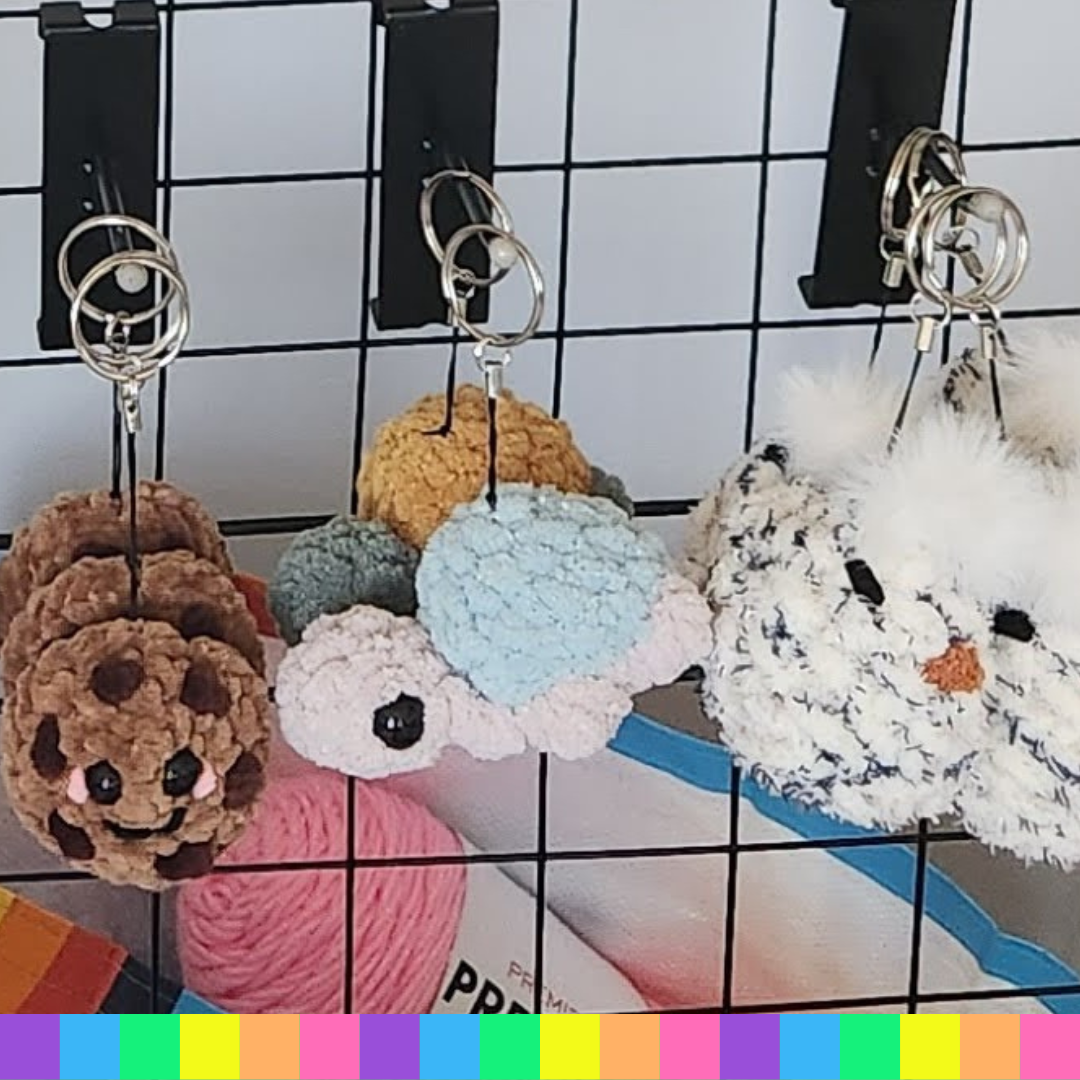 Crocheted Turtle Keychain