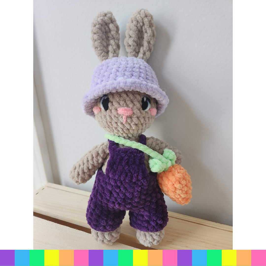 Bunny in Overalls Plushie