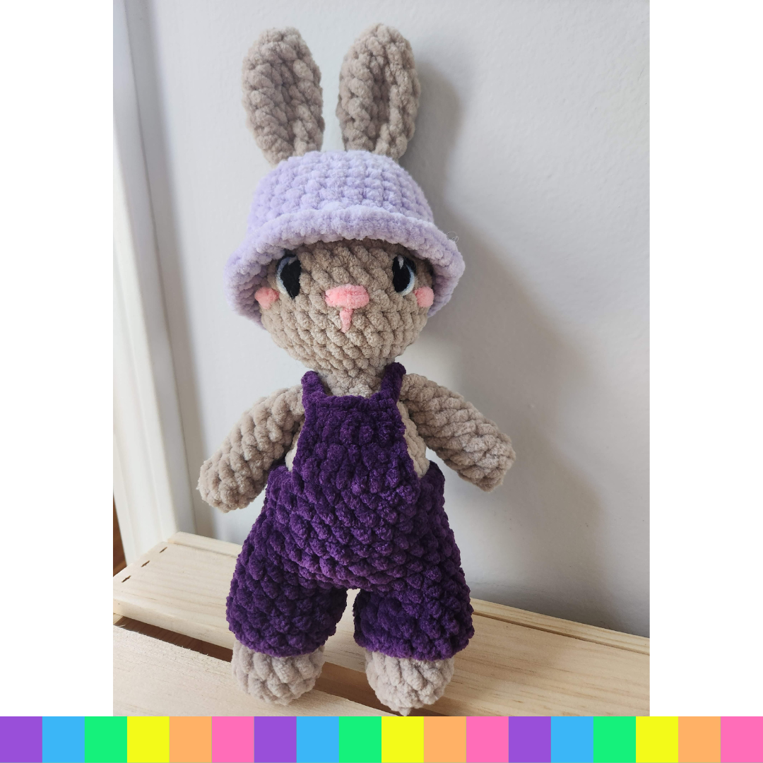 Bunny in Overalls Plushie
