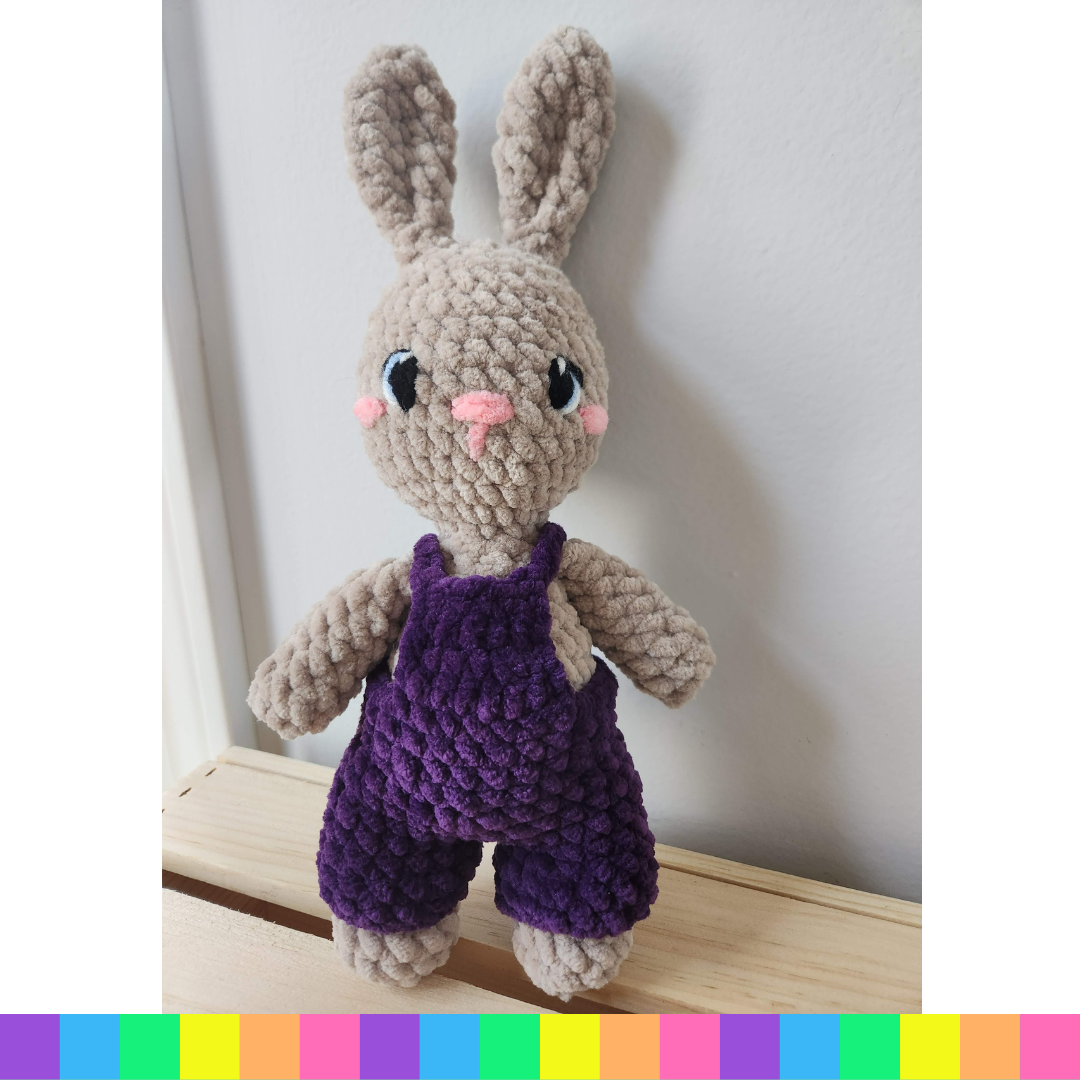 Bunny in Overalls Plushie