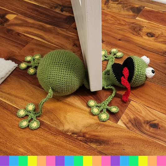 Squished Frog Door Stop